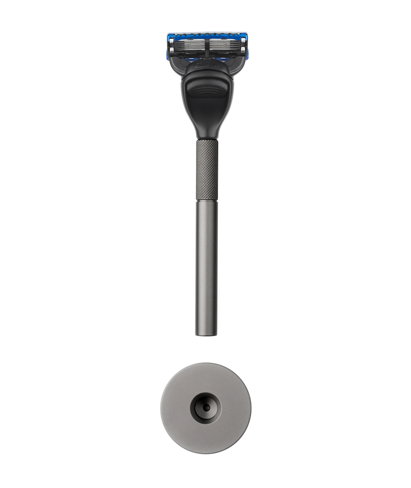 Graphite Generation Razor & Razor Stand | Graphite Razor Gift Set