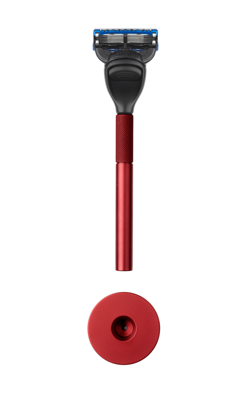 Red Generation Razor & Stand | Red Shaving Set For Men | Bolin Webb