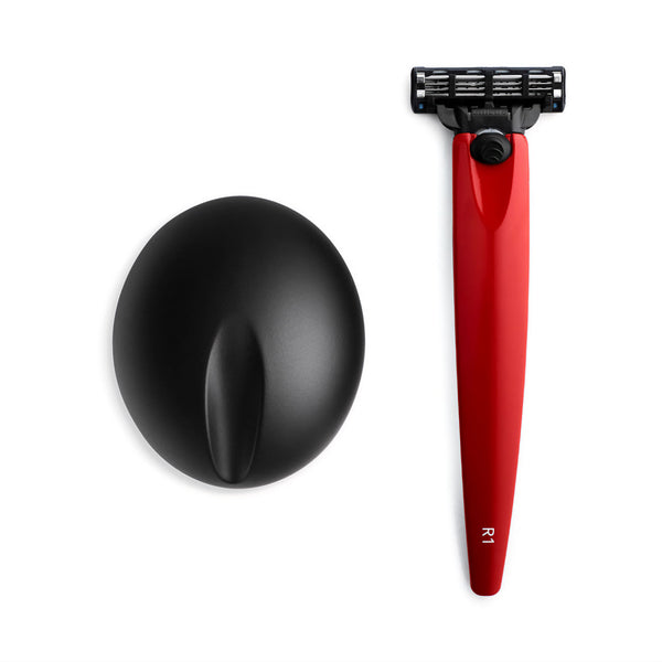 R1 Razor Monza Red and Stand - Gillette Mach3 Razor