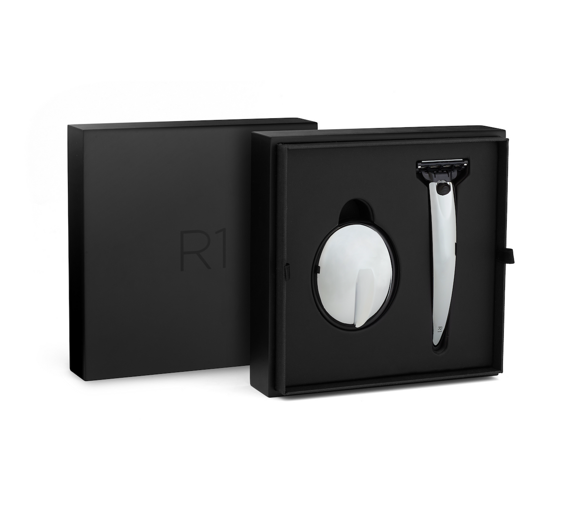 R1 Razor Chrome & Razor Stand | Premium Shaving Set R1 Razor Chrome & Razor Stand | Premium Shaving Set