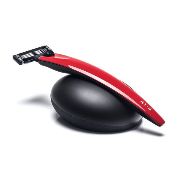 R1 Monza Red Shaving Set with Stand - Gillette Mach3 Razor