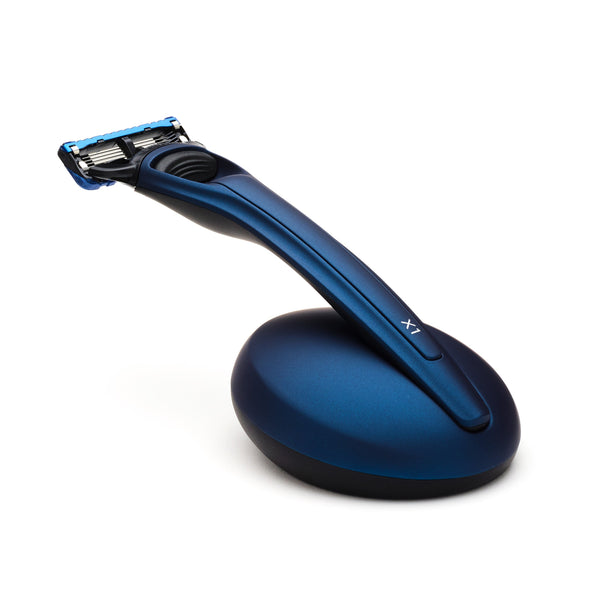 X1 Razor Matte Blue and Stand - Gillette Fusion5 Razor