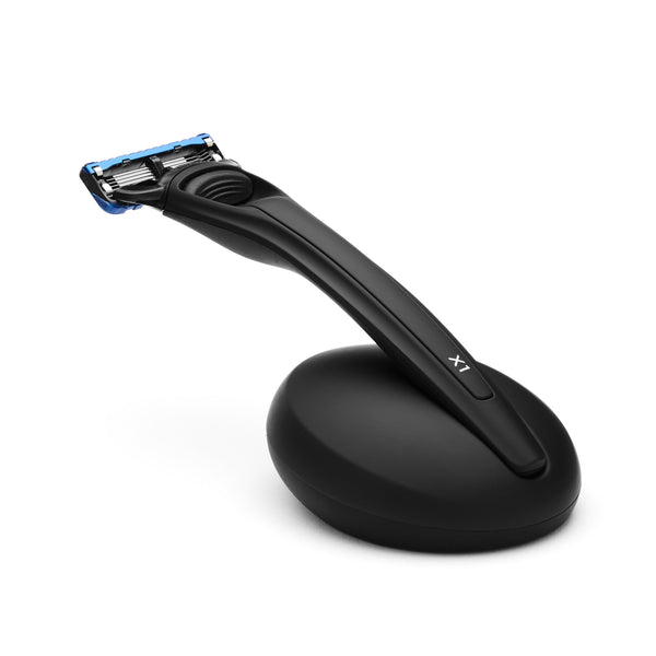 X1 Razor Matte Black & Razor Stand | Premium Men's Shaving Set