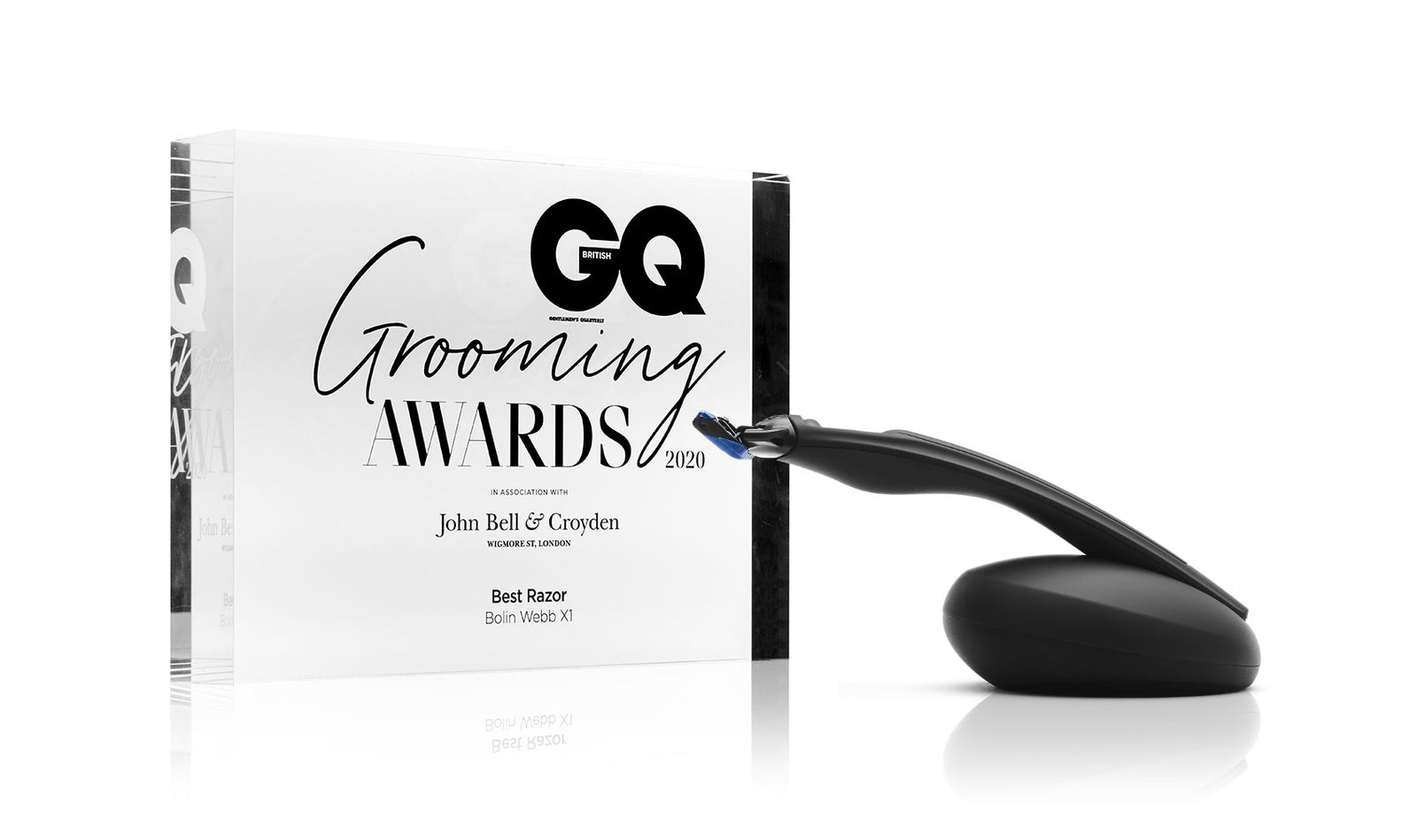 Matte Black X1 Razor & Stand Fusion5 | Premium Mens Shaving Set