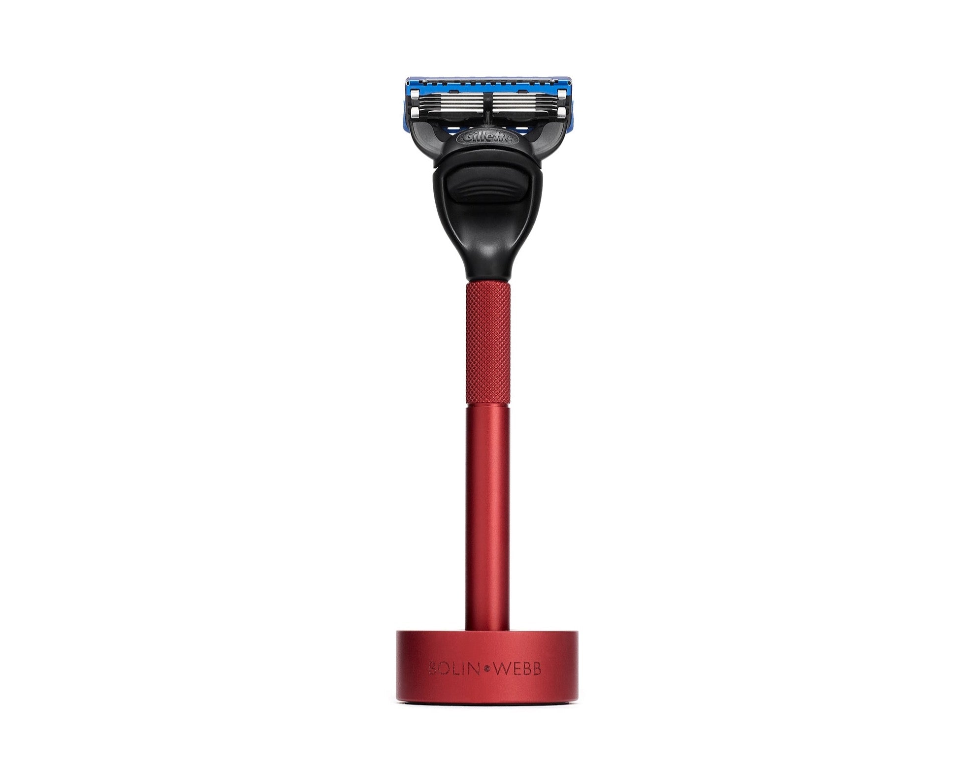 Red Generation Razor & Stand | Red Shaving Set For Men | Bolin Webb