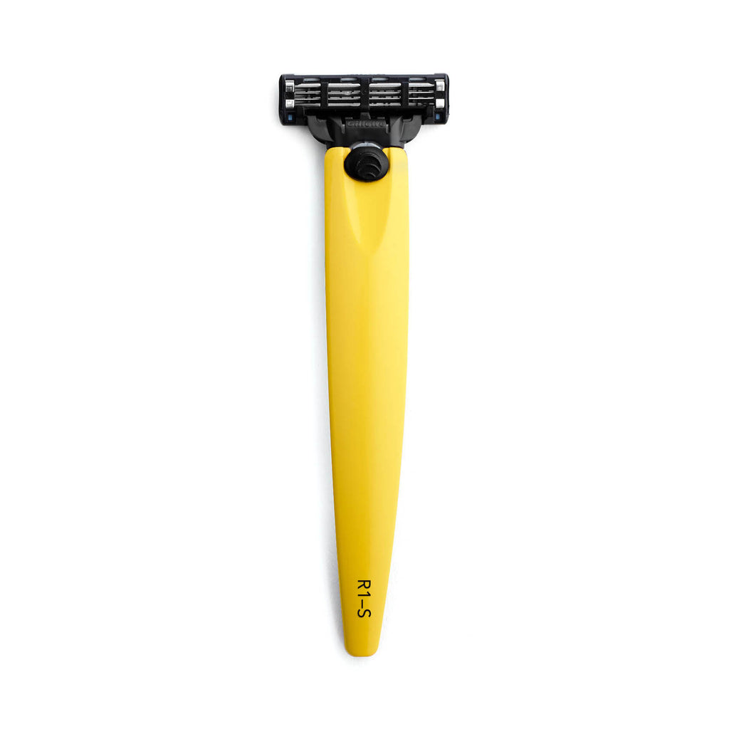 Yellow R1 Ferrara Razor | Mach3 Yellow High End Razors