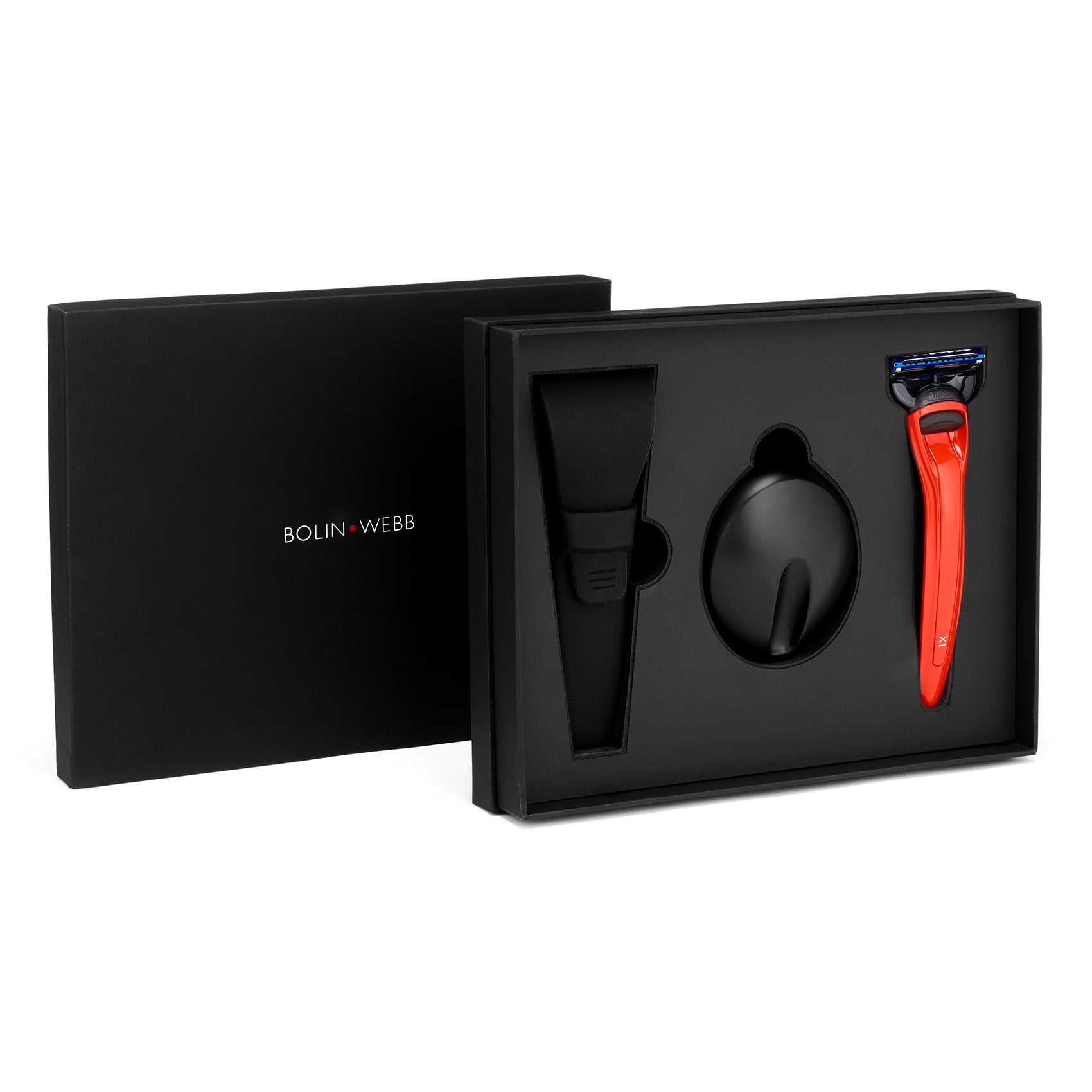 Red X1 Cooper Razor Triple Set Fusion5 | Red Designer Shaving Set