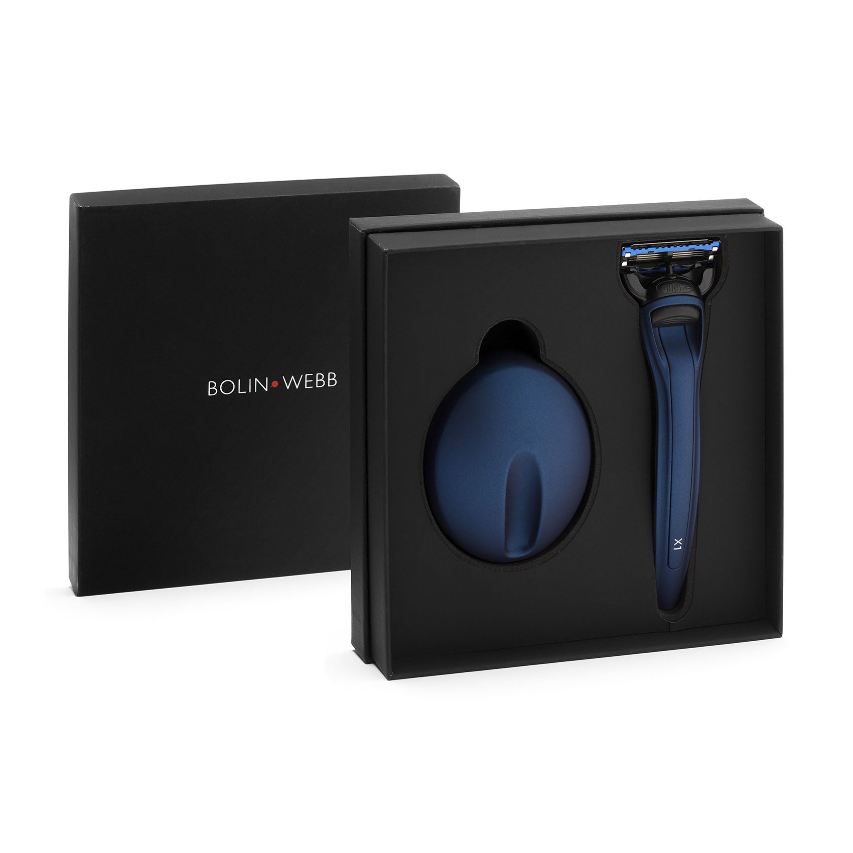 Matte Blue X1 Razor & Stand | Gillette Fusion5 Blue Shaving Set